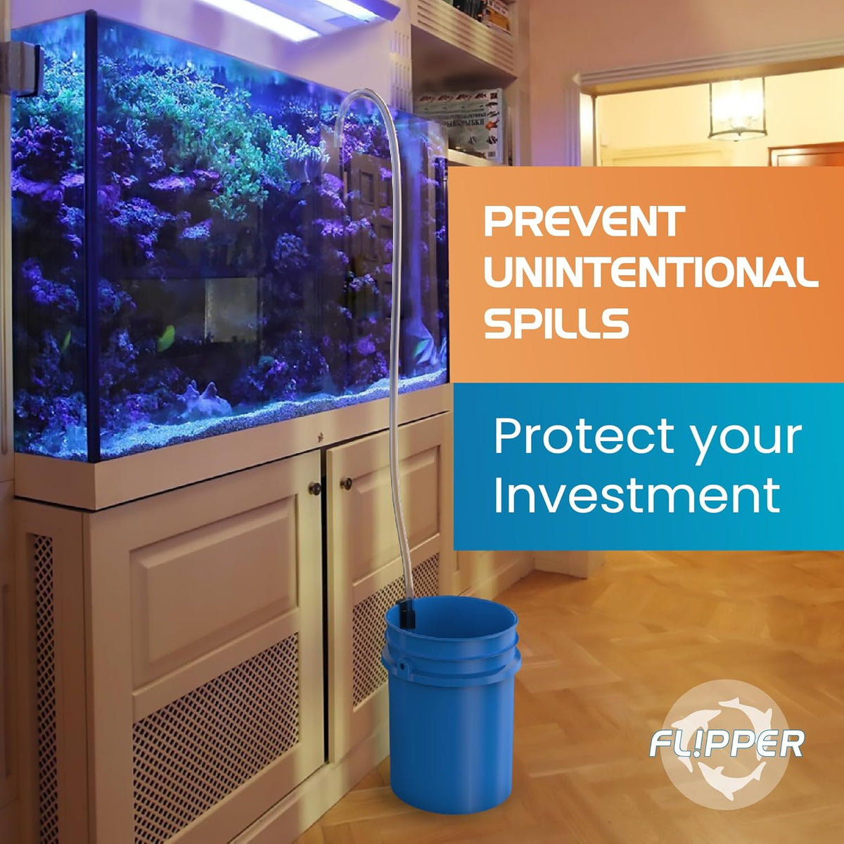 Flipper Bucket Buddy Aquarium Bucket Organizer