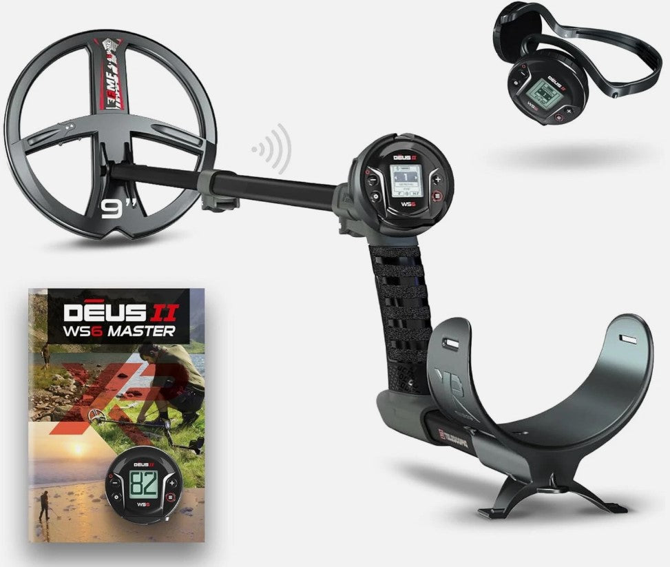 XP Deus II (2) WS6 Master Metal Detector - 9" Coil
