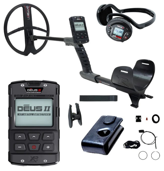 DEUS II Detector - 3428 FMF Coil (13x11"), RC & WS6 ST, ENGLISH Manual