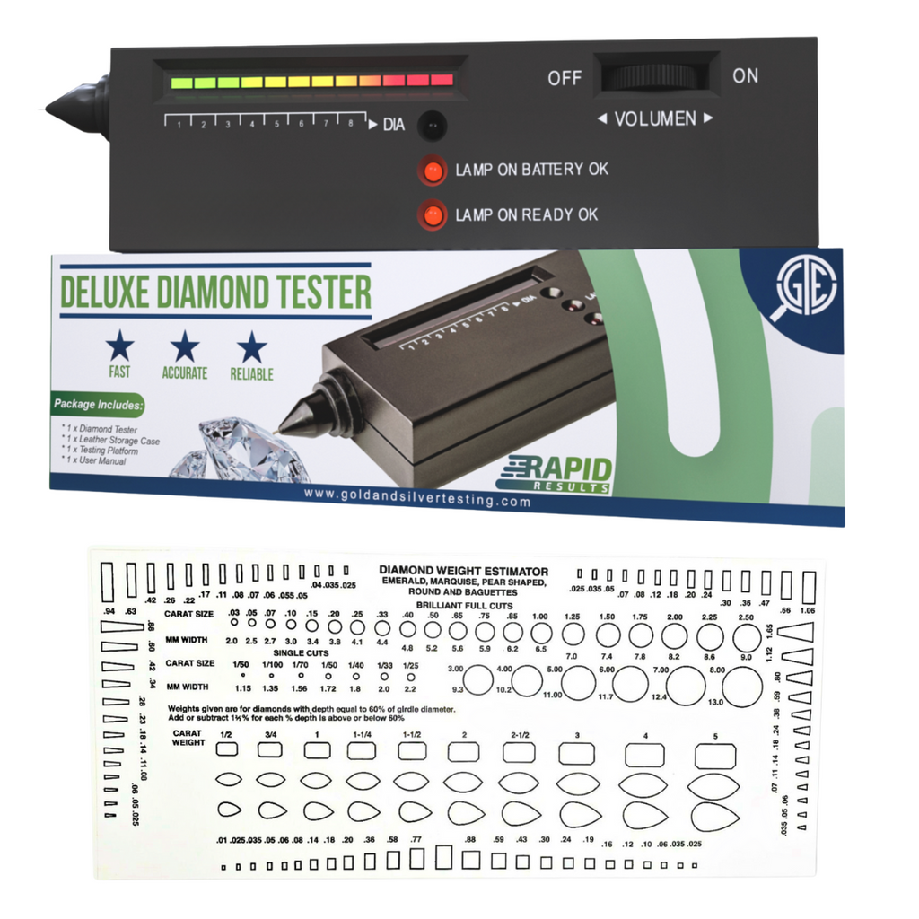 GTE Gold Silver Diamond Tester Selector Gemstone Jewelers Testing Kit Digital Electronic Tool