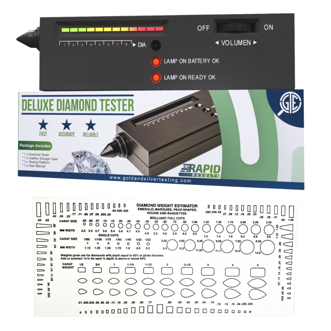 GTE Gold Silver Diamond Tester Selector Gemstone Jewelers Testing Kit Digital Electronic Tool