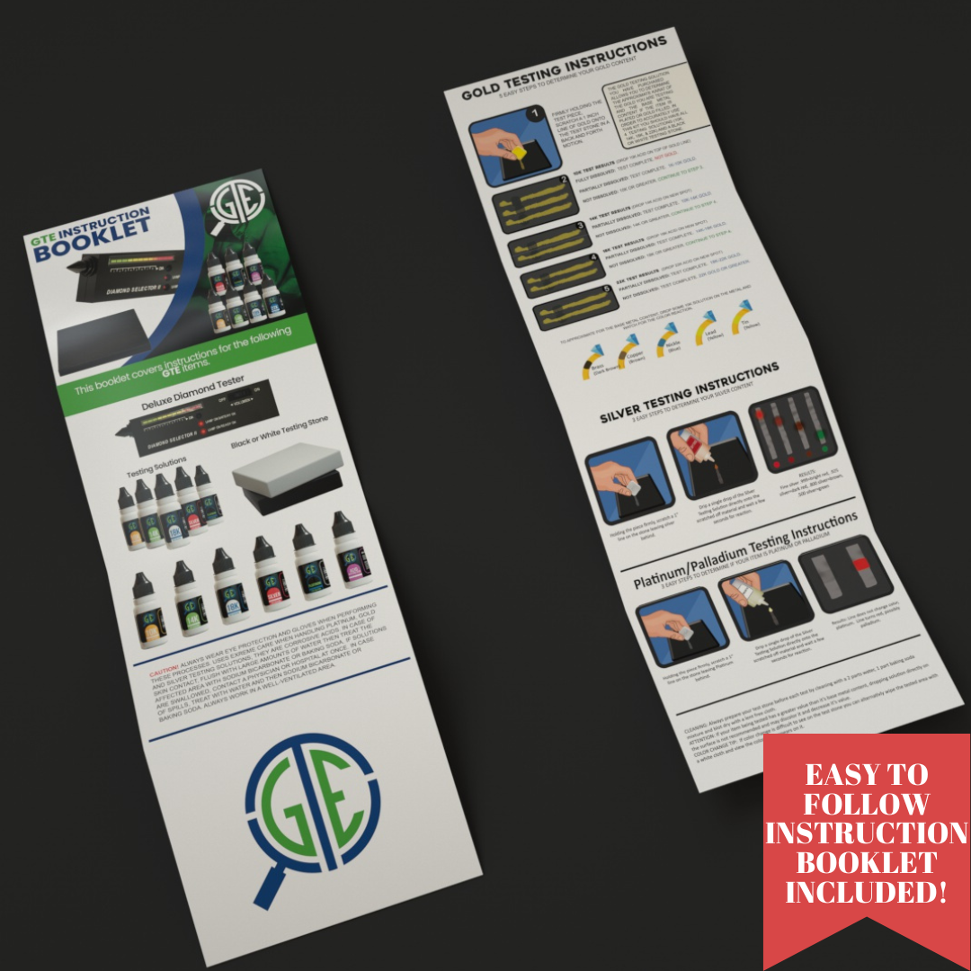 LOT 12 JSP 18K Gold Metal Test Acid Karat Testing Solution Jewelry Tester Metals