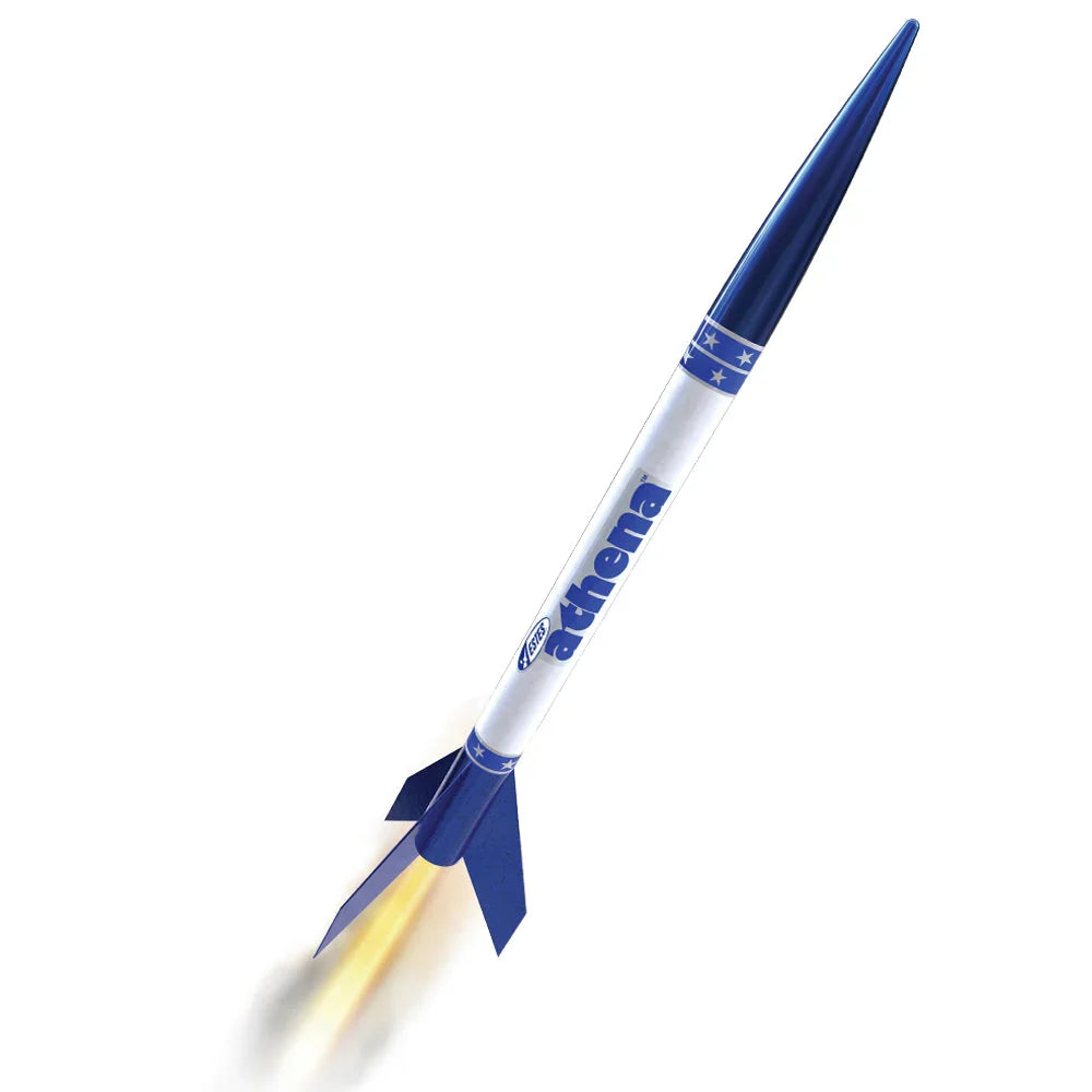 Athena X Starter Set Rocket-Building Kit, Beginner Flying-Rocket-Model Kit for Ages 10+