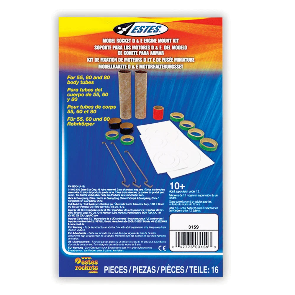 Estes Rockets - D & E Engine Mount Kit