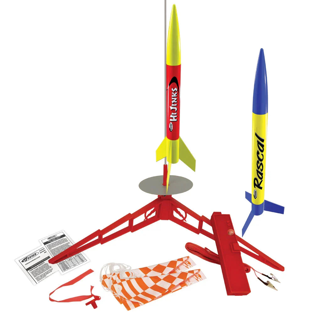 Rascal™ & HiJinks™ Launch Set - Rocket-Building Kit, Beginner Flying-Rocket-Model Kit for Ages 10+