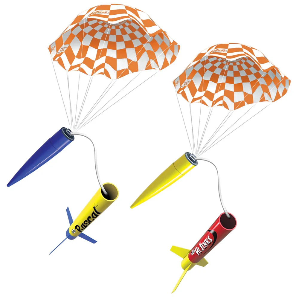 Rascal™ & HiJinks™ Launch Set - Rocket-Building Kit, Beginner Flying-Rocket-Model Kit for Ages 10+