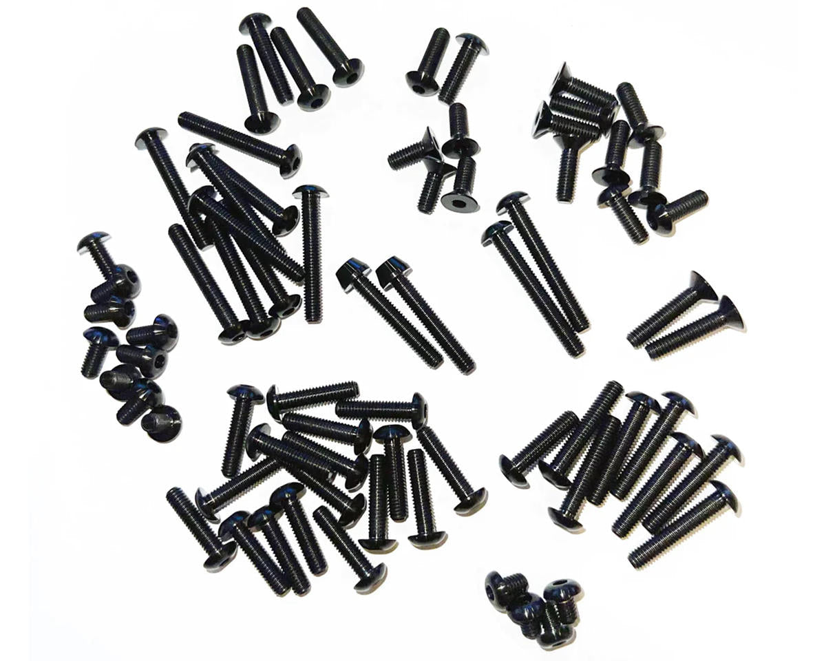 Team Associated B84 HyperLite Ti Upper Screw Kit - Black