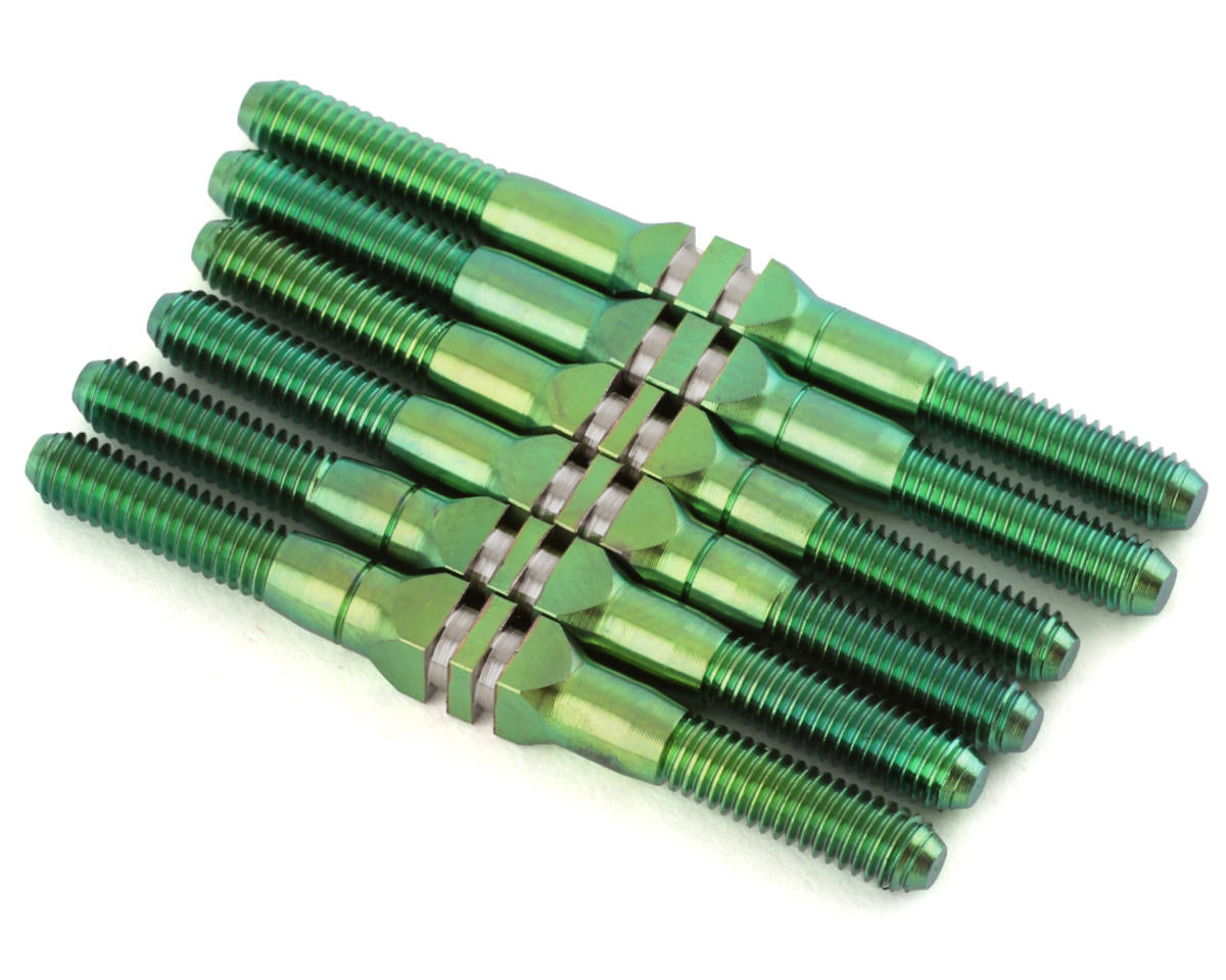 Team Associated B74.2 HyperMax Ti Turnbuckles (Green)