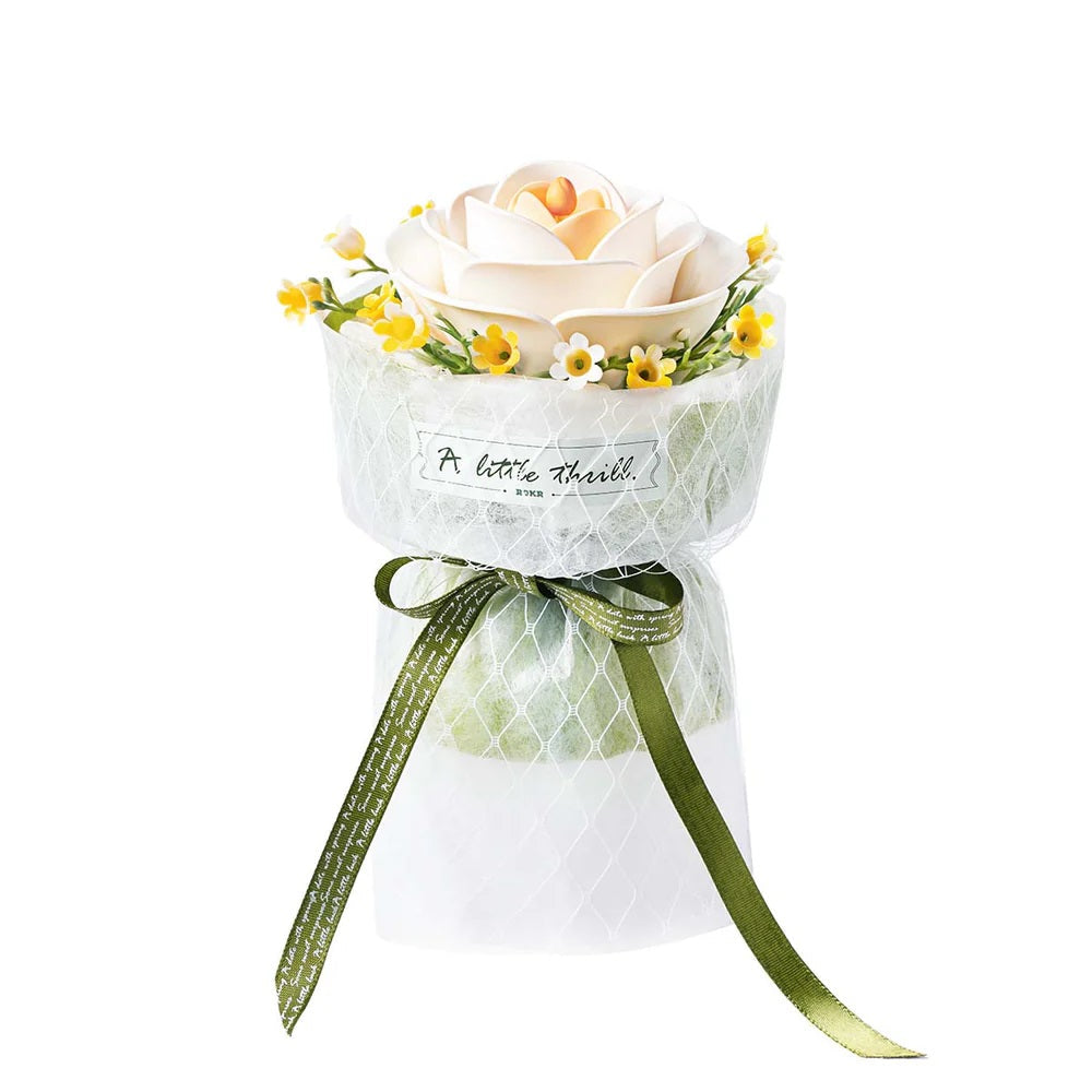 ROKR White Camellia DIY 3D Puzzle Model AF011