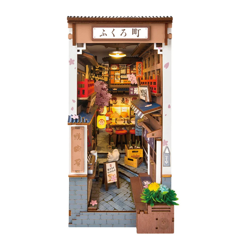 Rolife Sakura Wine Alley DIY Book Nook Kit TGB11