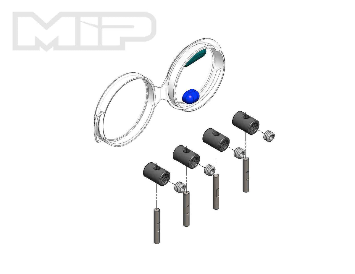 MIP #18100 X-Duty Ball Joint Rebuild Kit (4)