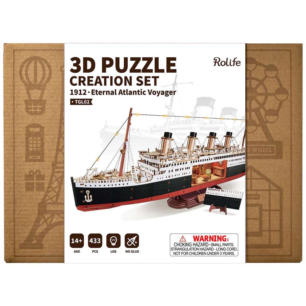 Rolife 1912 Eternal Atlantic Voyager 3D Wooden Puzzle TGL02