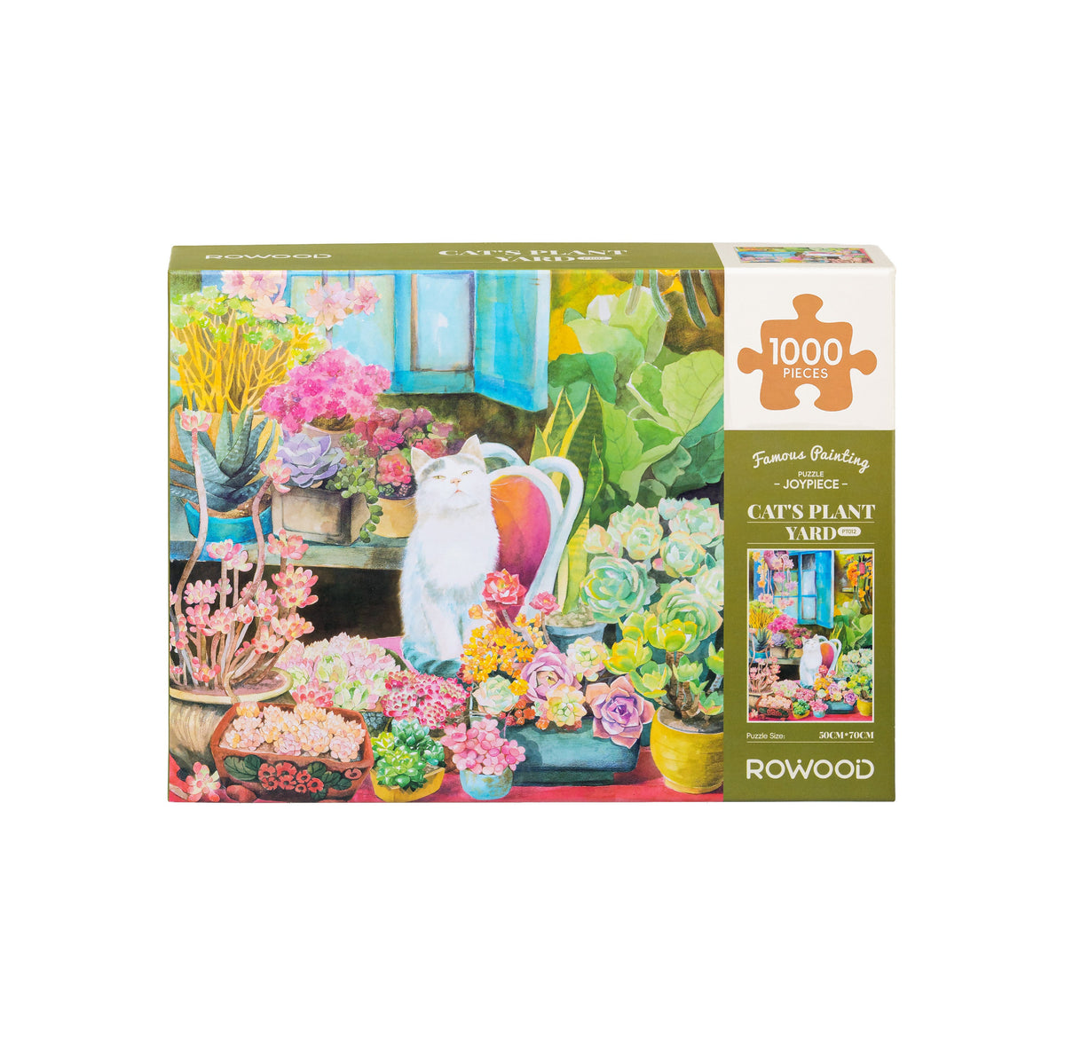 Rowood Cat's Plant Yard 1000-Piece Jigsaw Puzzle