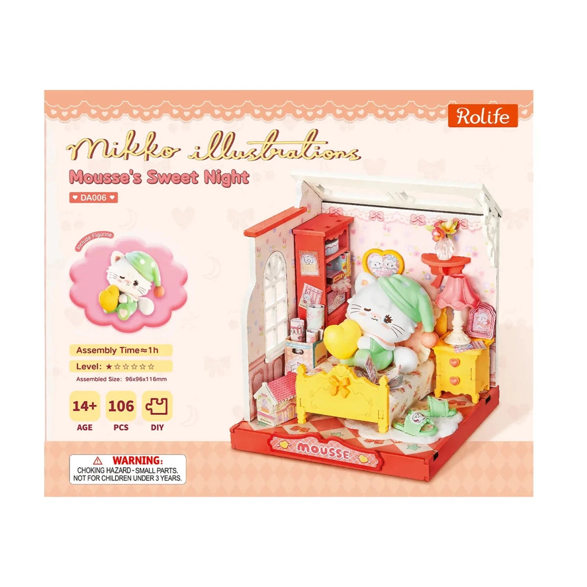 Rolife Mousse's Sweet Night DIY Miniature House DA006