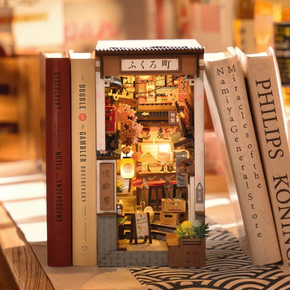Rolife Sakura Wine Alley DIY Book Nook Kit TGB11