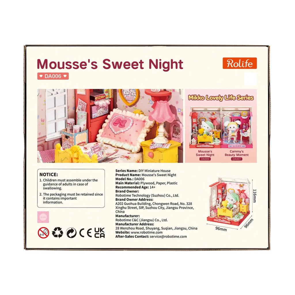 Rolife Mousse's Sweet Night DIY Miniature House DA006