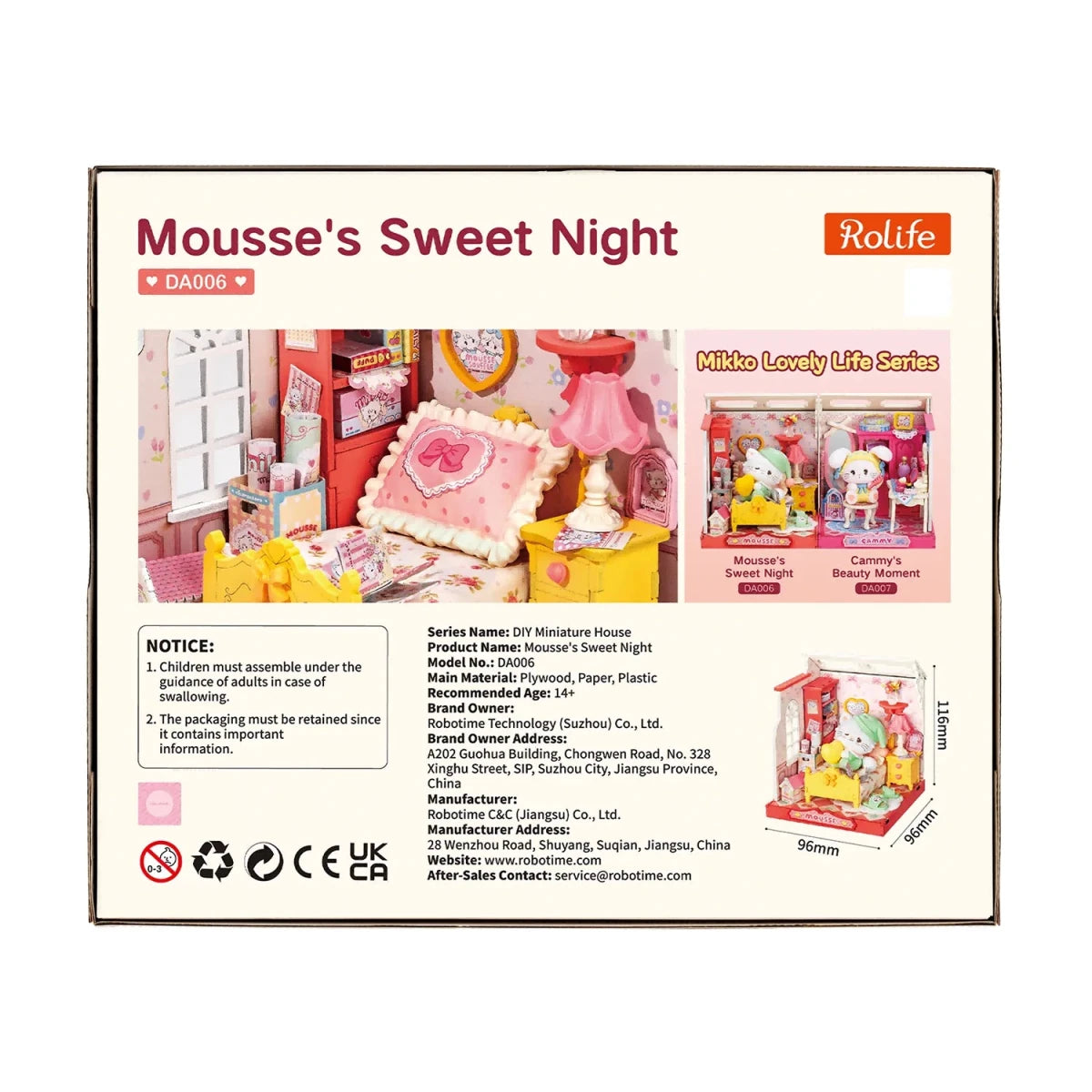Rolife Mousse's Sweet Night DIY Miniature House DA006