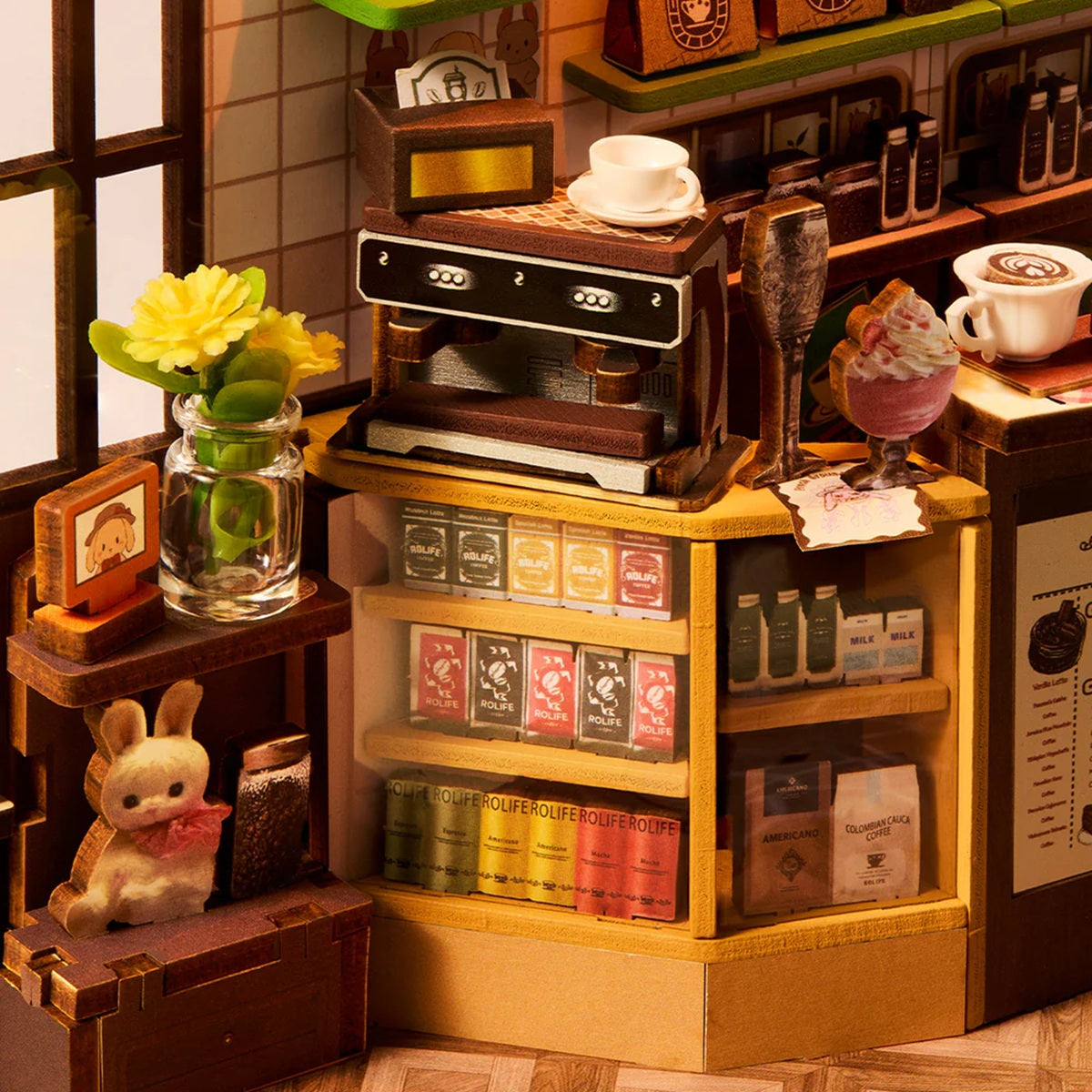 Rolife Holiday Cafe DIY Book Nook TGB15