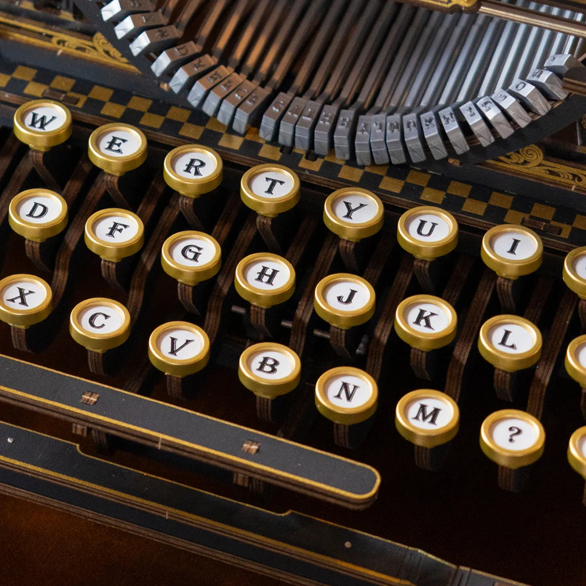 ROKR Mechanical Typewriter Wooden 3D Puzzle LK703B (Classic Version)