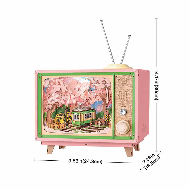 Rolife Sakura Dreamy Tour DIY Music Box 3D Wooden Puzzle AMT02