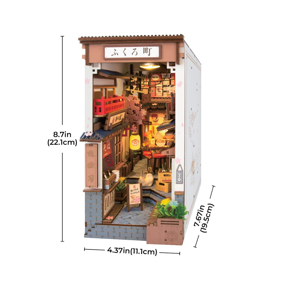 Rolife Sakura Wine Alley DIY Book Nook Kit TGB11