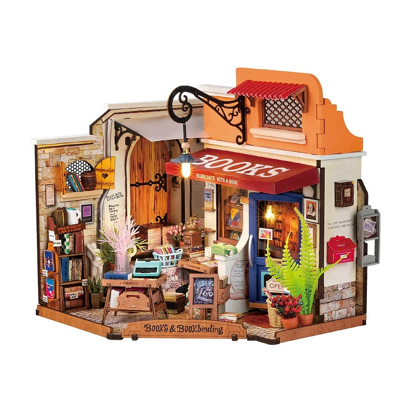 Rolife - Corner Bookstore, DIY Miniature House Kit