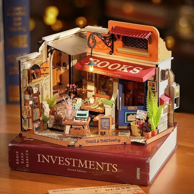 Rolife - Corner Bookstore, DIY Miniature House Kit