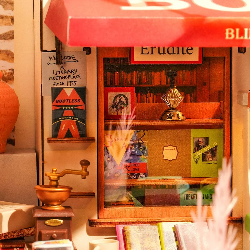 Rolife - Corner Bookstore, DIY Miniature House Kit