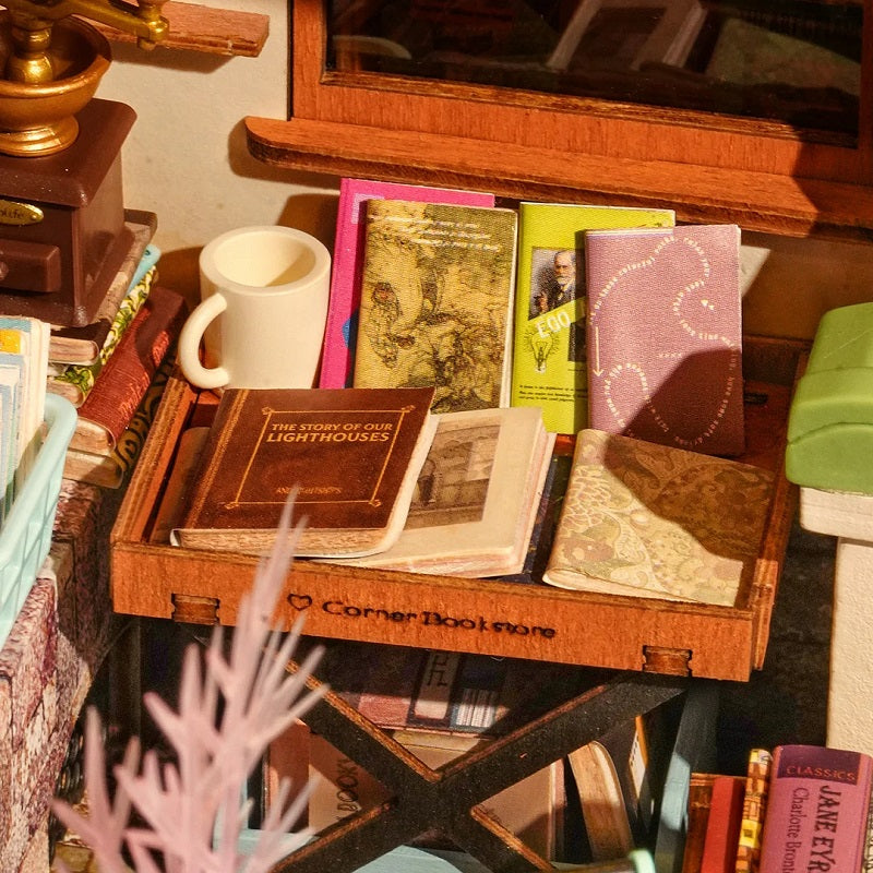 Rolife - Corner Bookstore, DIY Miniature House Kit