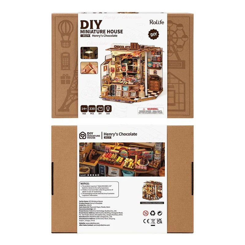 Rolife - Henry's Chocolate, DIY Miniature House