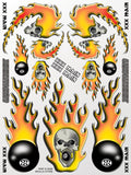 XXX Main Racing - Skulls O'Fire Sticker Sheet