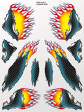 XXX Main Racing - Carbon Tear Sticker Sheet