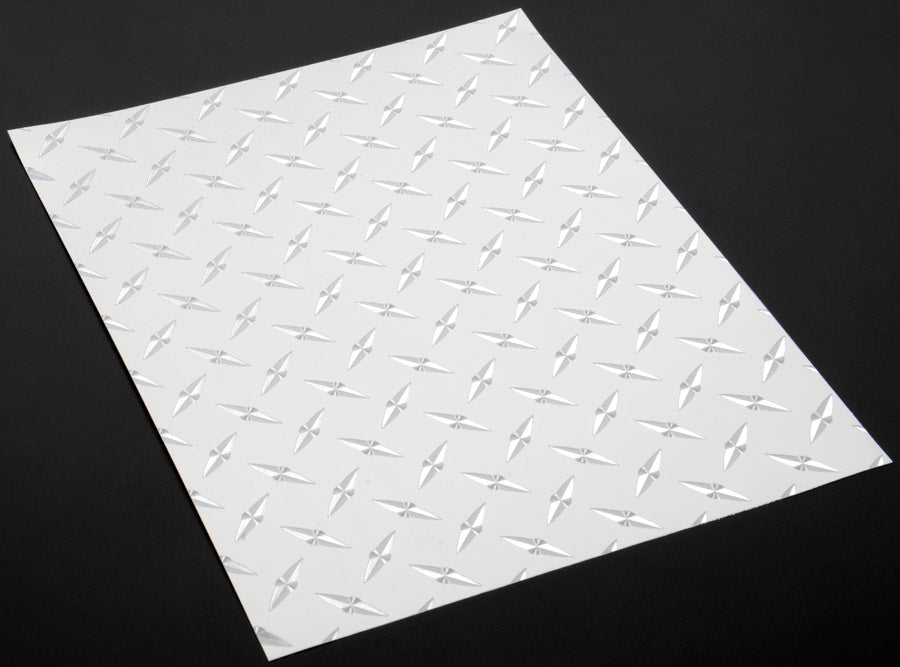 XXX Main Racing - Chrome Diamond Plate Decal 8” x 11”