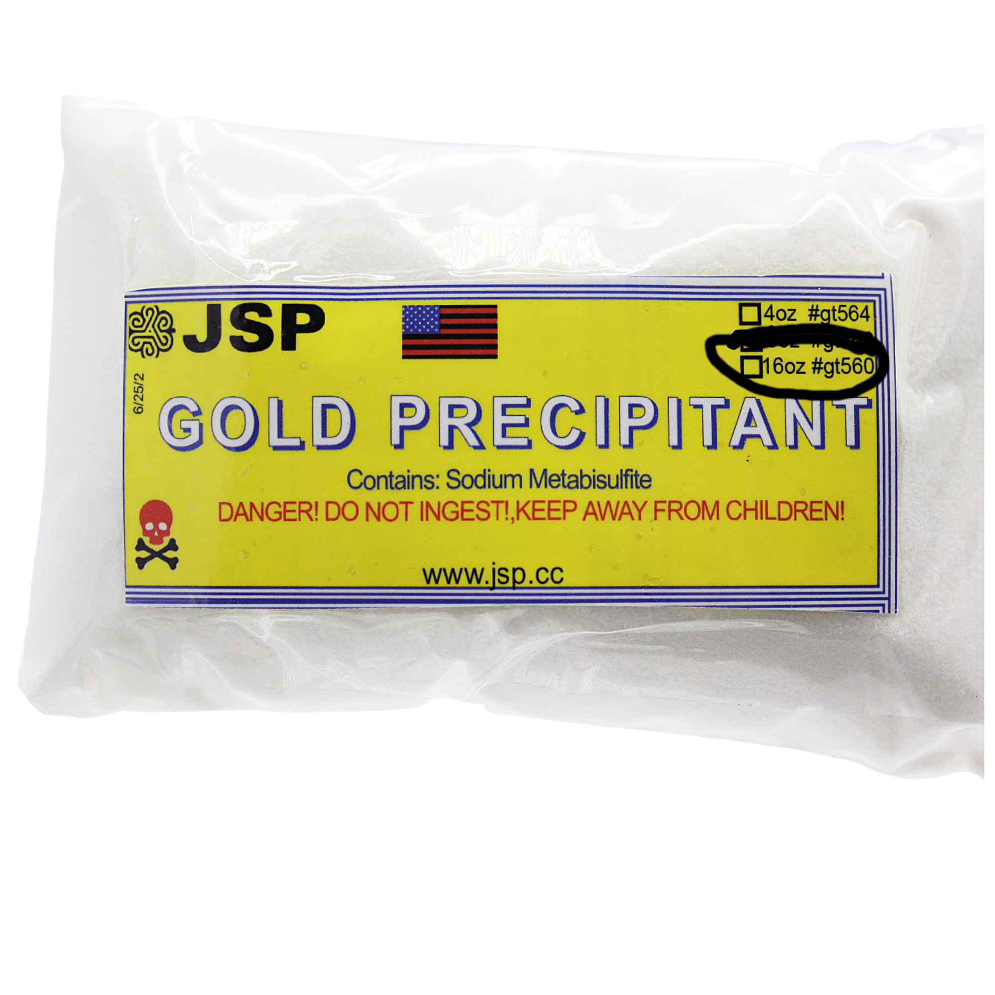 JSP Gold Precipitant 16 oz Refining Test Acid Aqua Regia Metals SMB Py ...