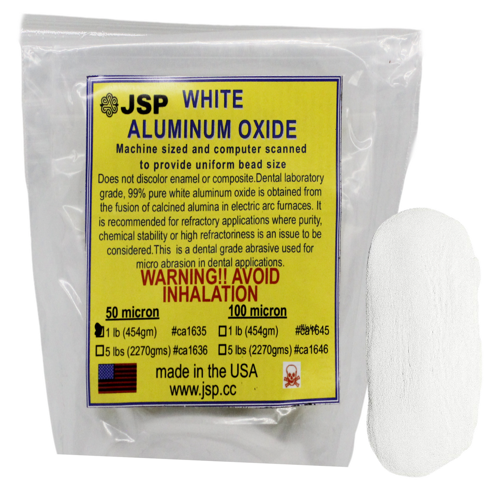 JSP White Aluminum Oxide – High-Purity Abrasive (1 lb)