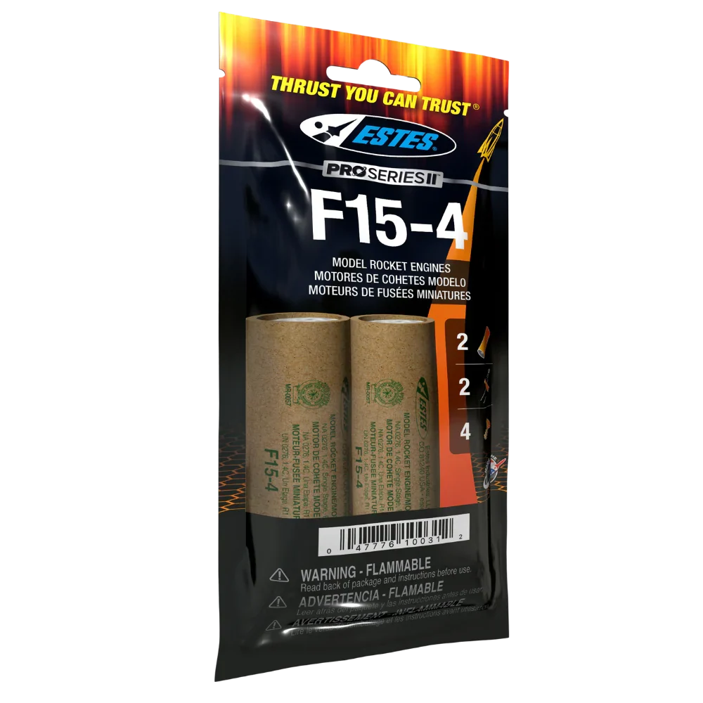 Estes Rockets - F15-4 Engines (29 mm) (2pk)