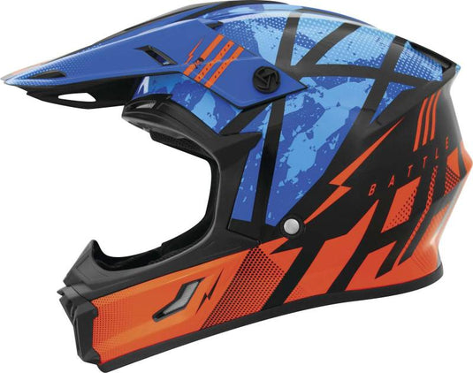 THH Helmets T710X Battle Helmet Blue/Orange