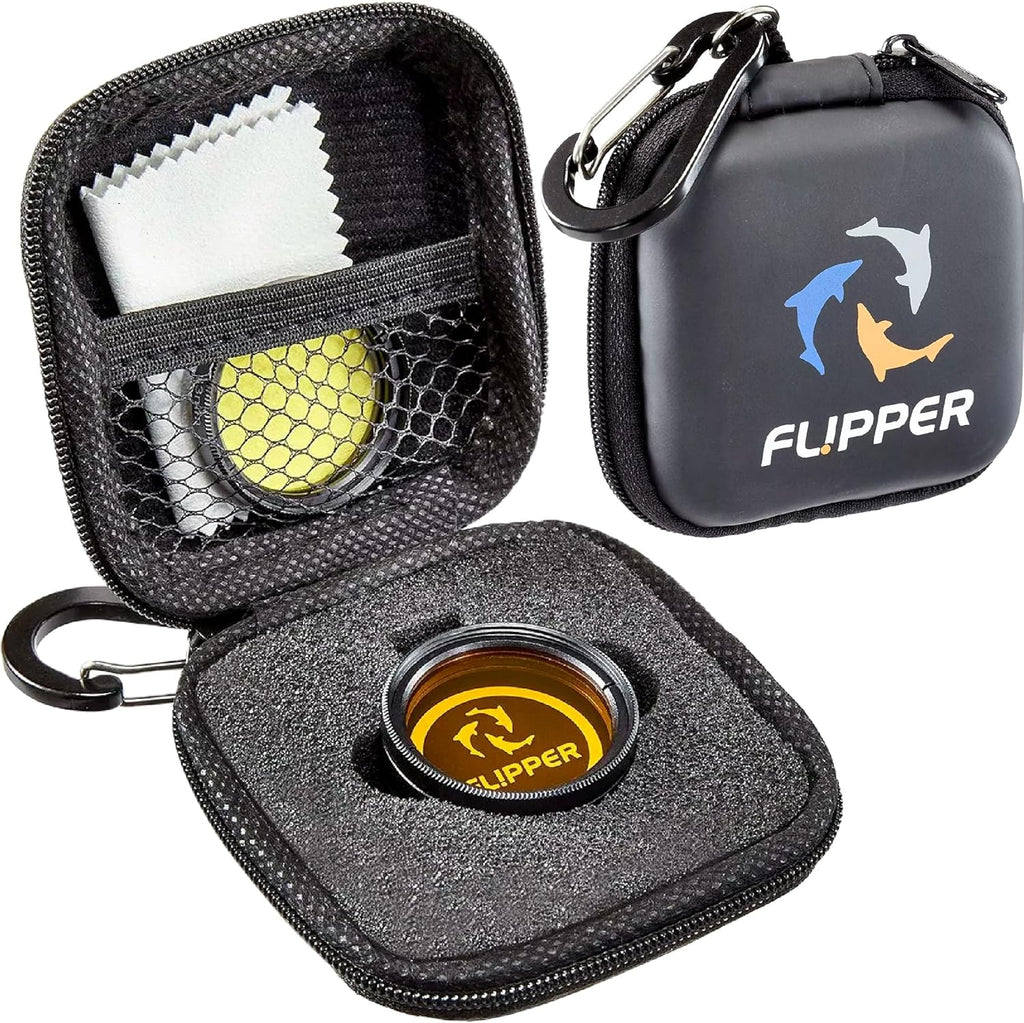 Flipper Flip-Kick Phone Filter Aquarium Reef Lens with Orange and Yellow Lenses