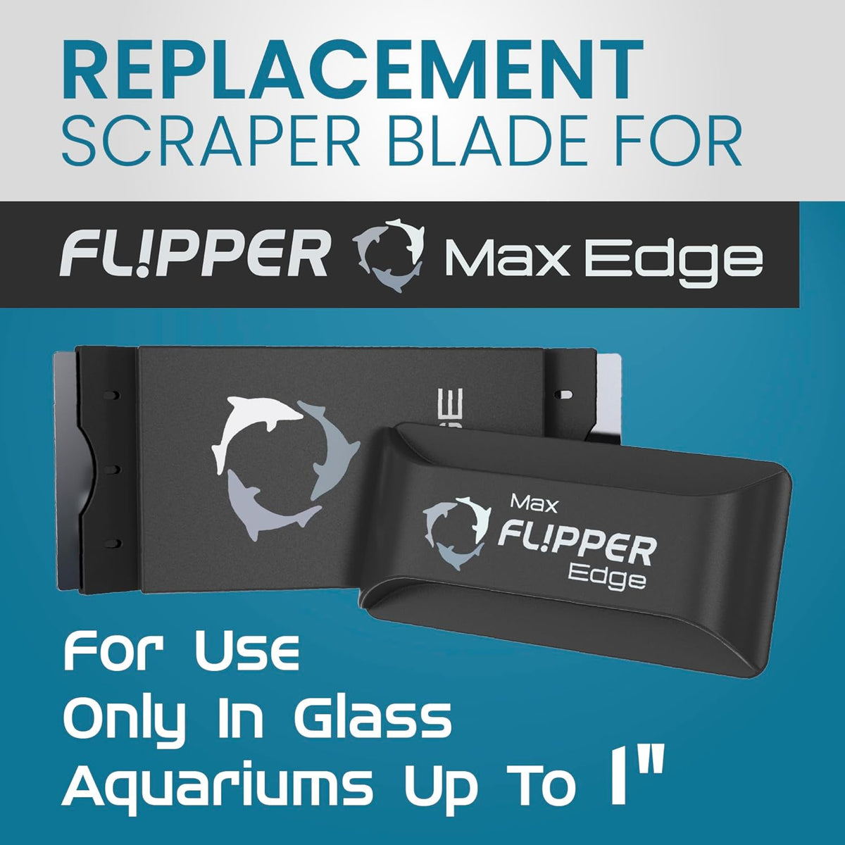 Flipper Edge MAX Stainless Steel Replacement Blades 4 Pack