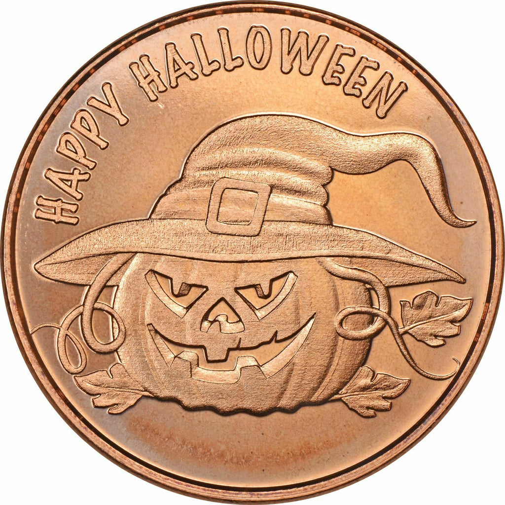 1 oz Copper Round - Halloween