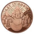 1 oz Copper Round - Let it Snow
