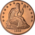 1 oz Copper Round - Seated Liberty