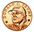 1 oz Copper Round - Trump With Maga Hat