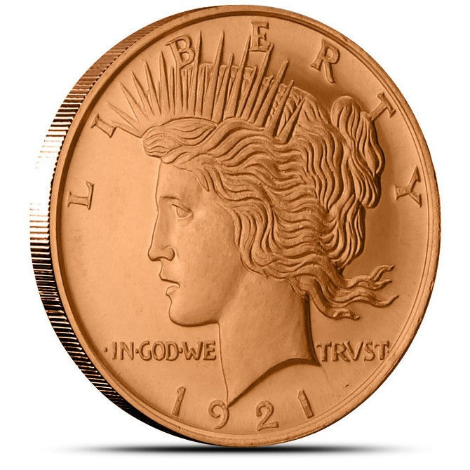 1 oz Copper Round - Peace Dollar - Presale Available 7/1/26