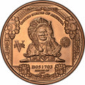 1 oz Copper Round - $5 Indian Chief Note