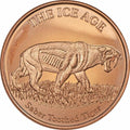 1 oz Copper Round - Saber Tooth Tiger