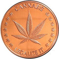 1 oz Copper Round - Cannabis Legalize It