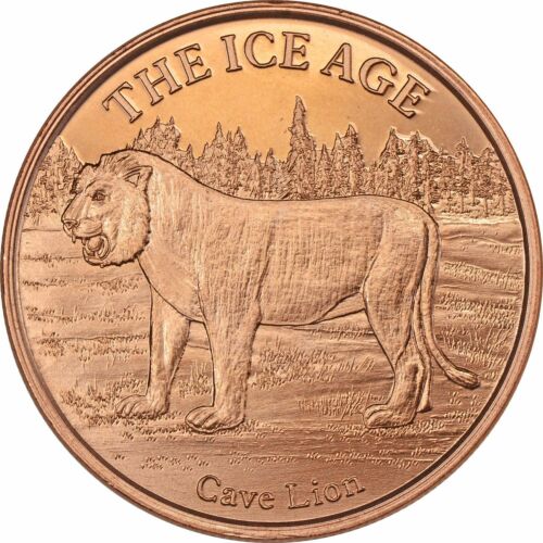 1 oz Copper Round - Cave Lion