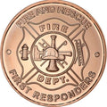 1 oz Copper Round - Fire and First Responder