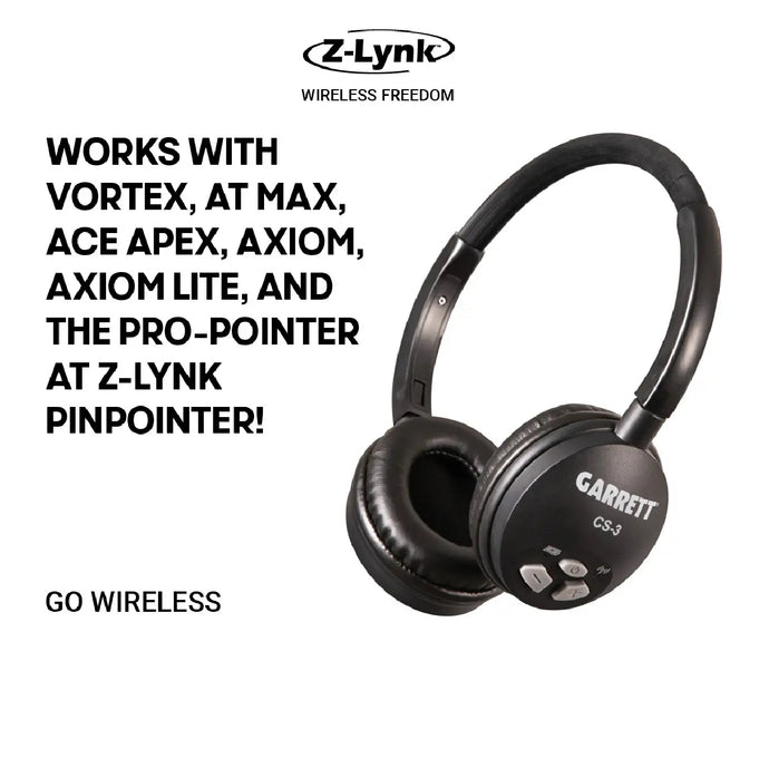 Garrett CS-3 Wireless Z-Lynk Headphones